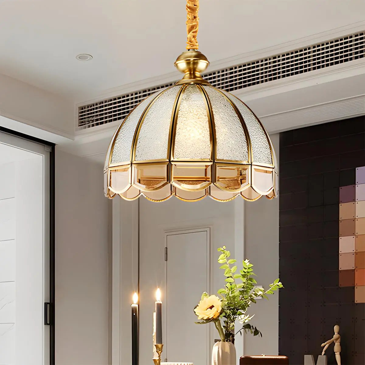 Antizer European Style Copper Pendant Light for Living Room