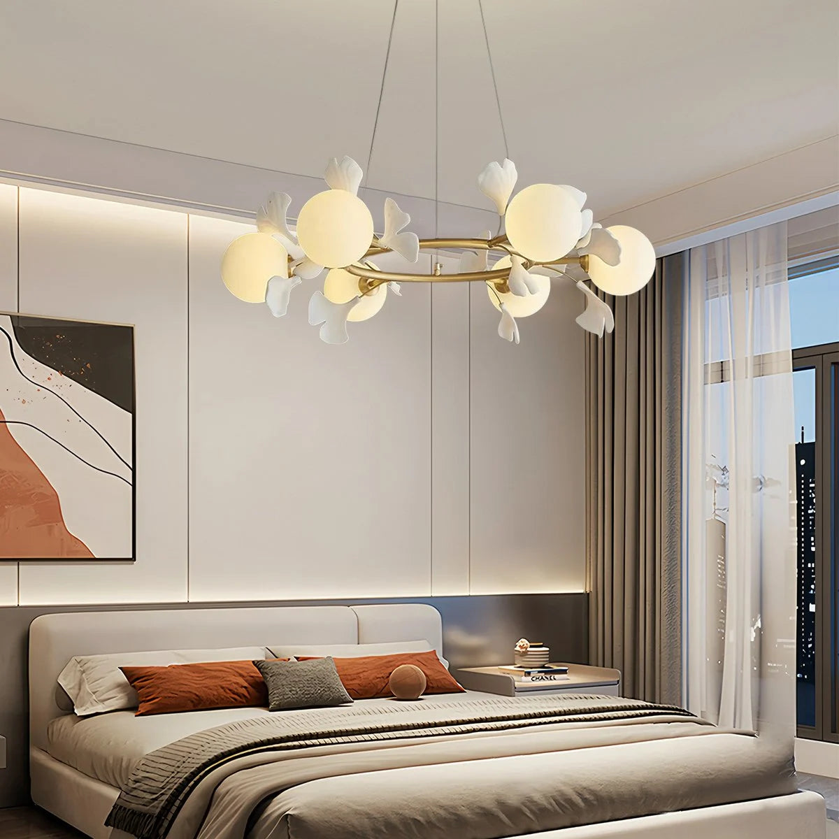 Antizer Evander Ginkgo Chandelier for Dining Area