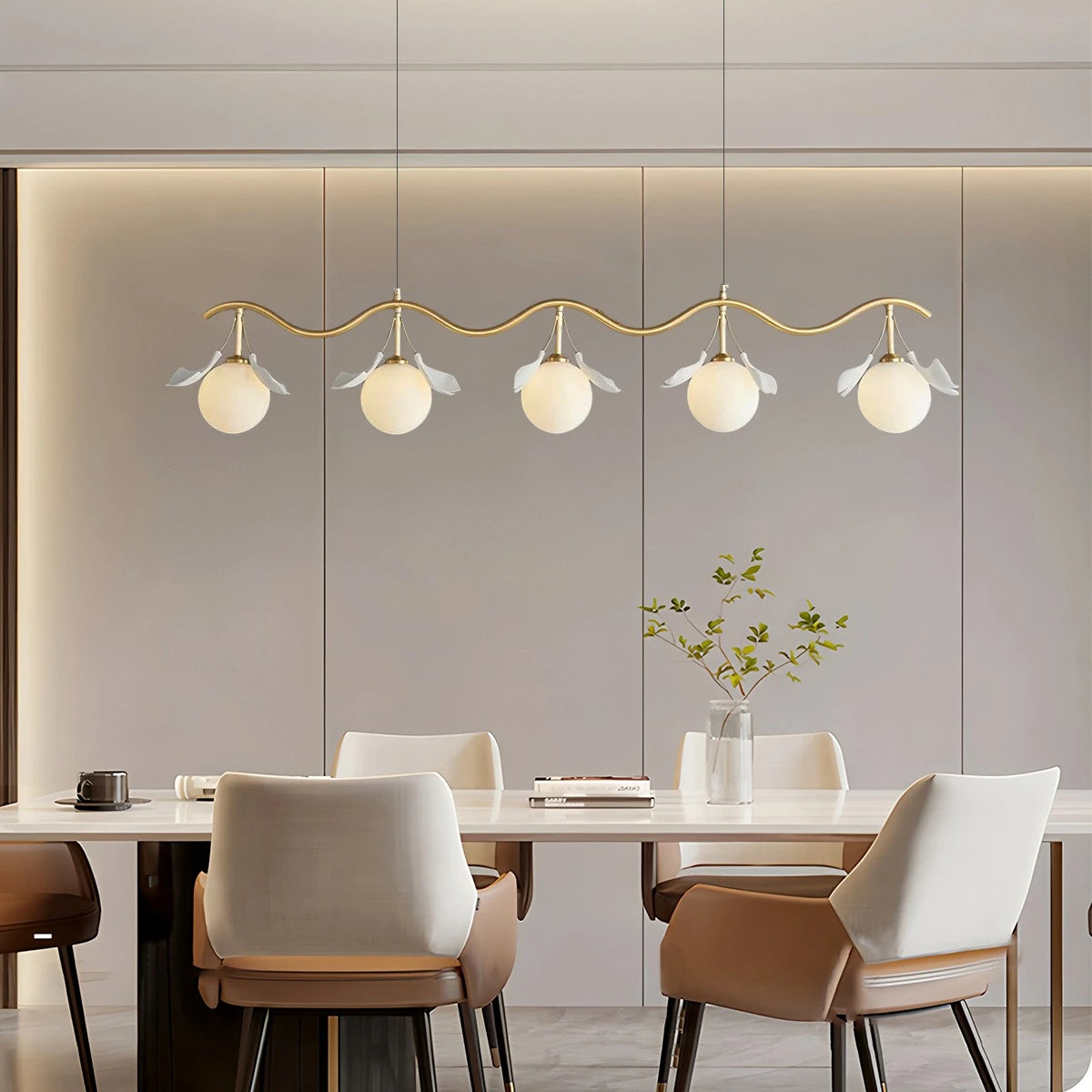 Antizer Evander Ginkgo Chandelier for Dining Area