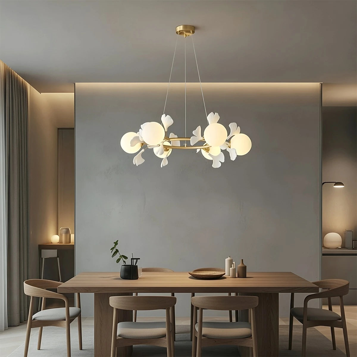 Antizer Evander Ginkgo Chandelier for Dining Area