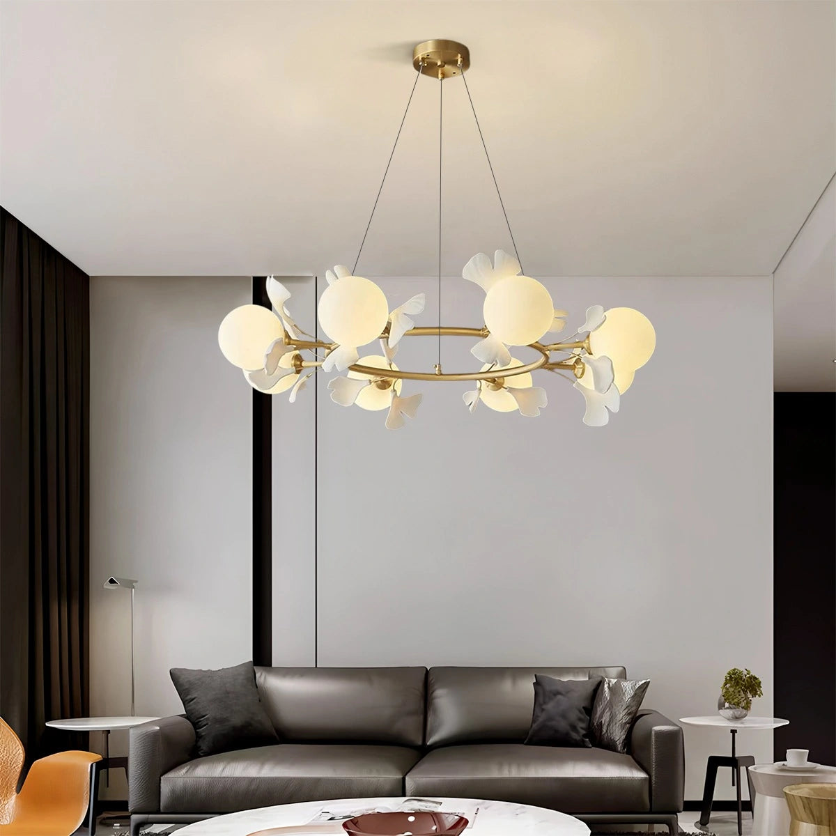 Antizer Evander Ginkgo Chandelier for Dining Area