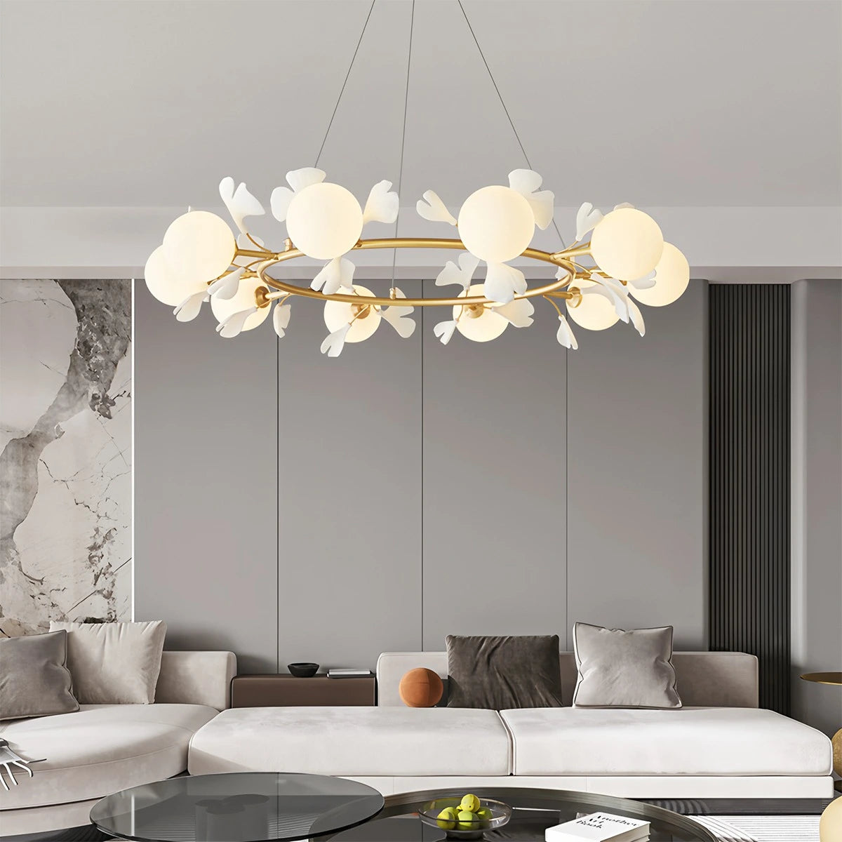 Antizer Evander Ginkgo Chandelier for Dining Area