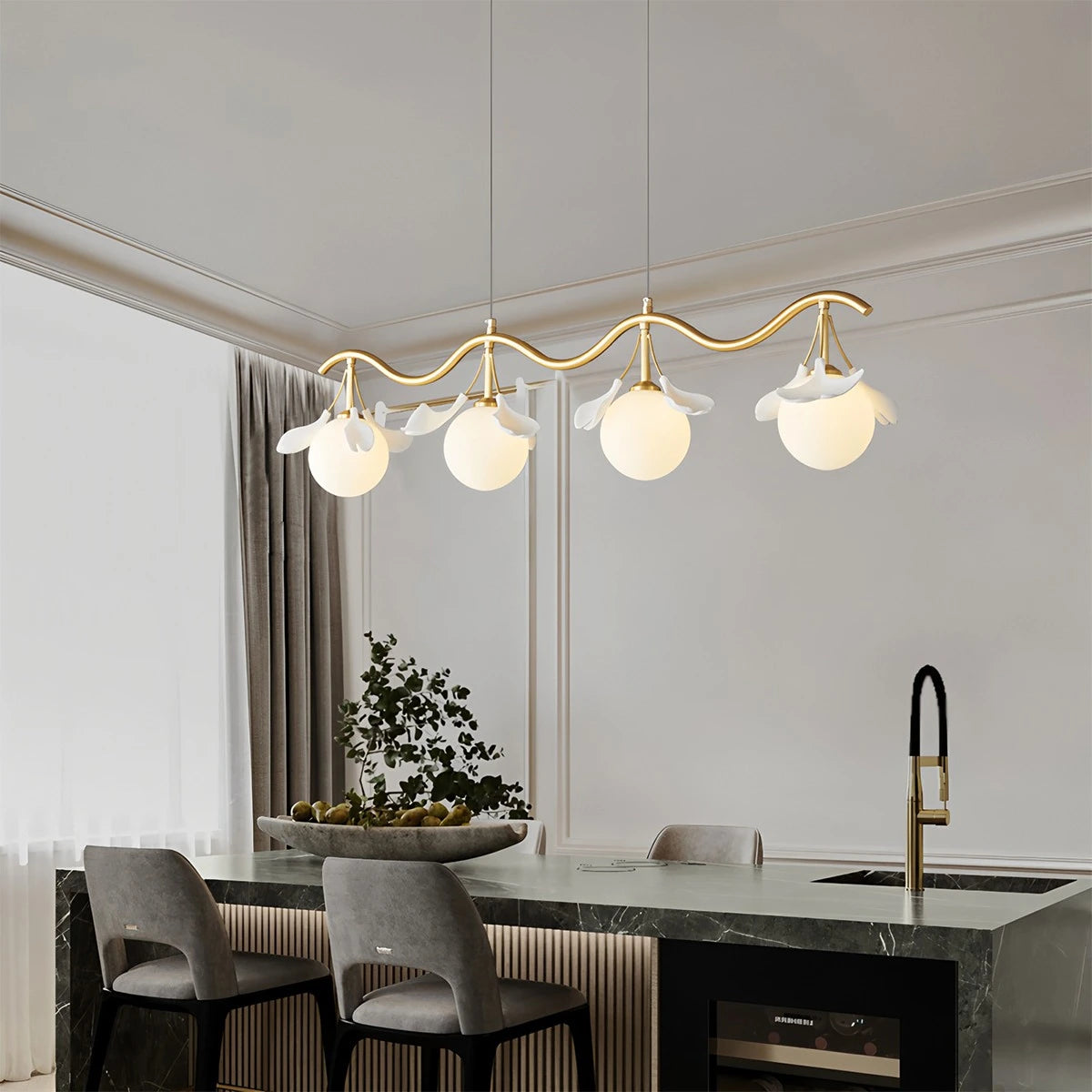 Antizer Evander Ginkgo Chandelier for Dining Area