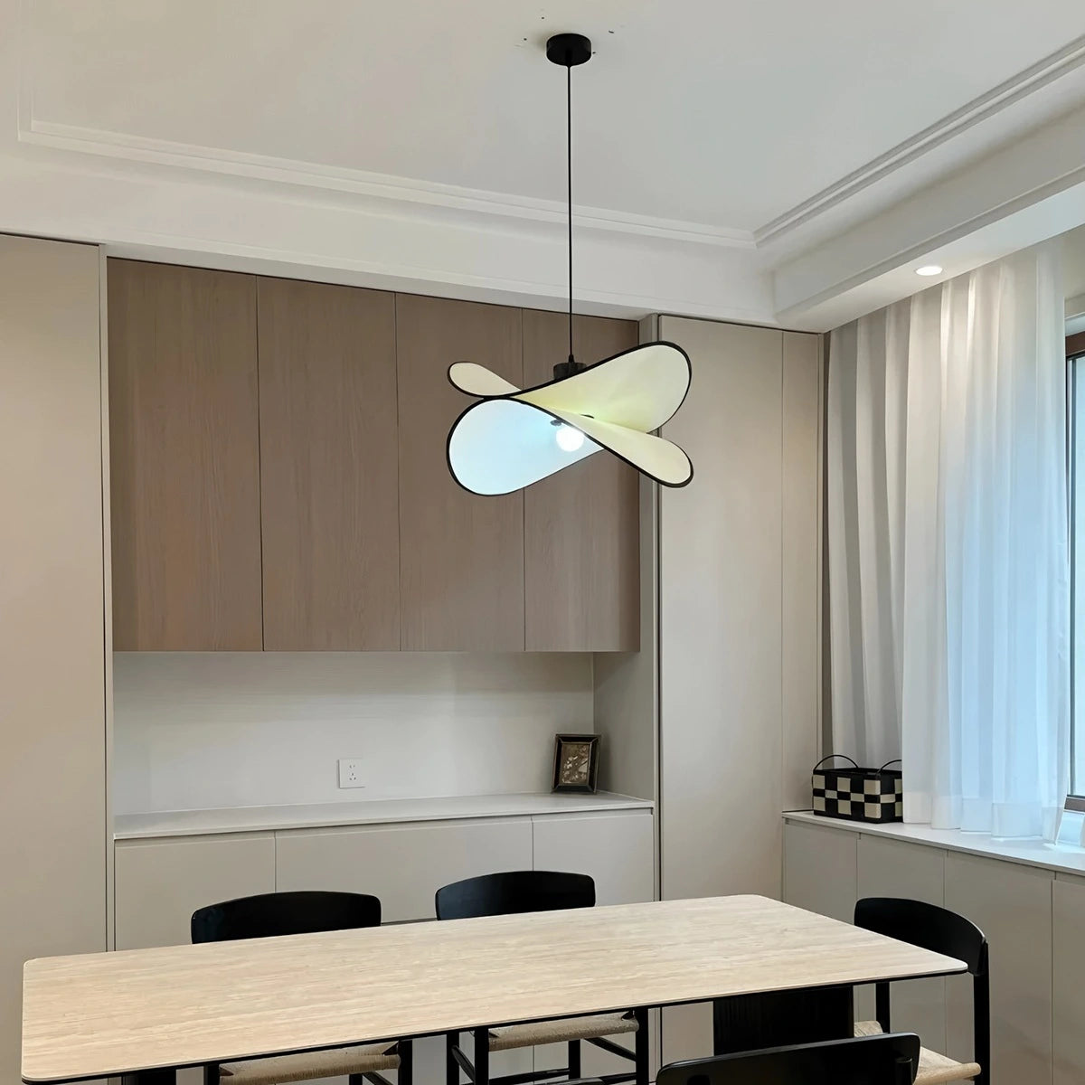 Antizer French Fabric Potato Chip Pendant Light for Dining Room