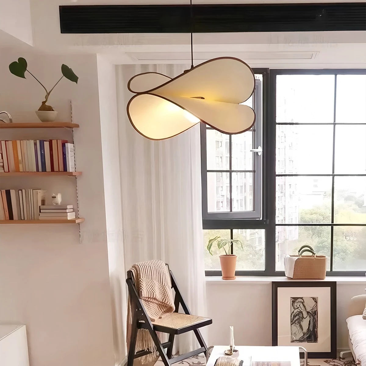 Antizer French Fabric Potato Chip Pendant Light for Dining Room