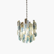 Antizer French Retro Ice Edged Glass Pendant Light