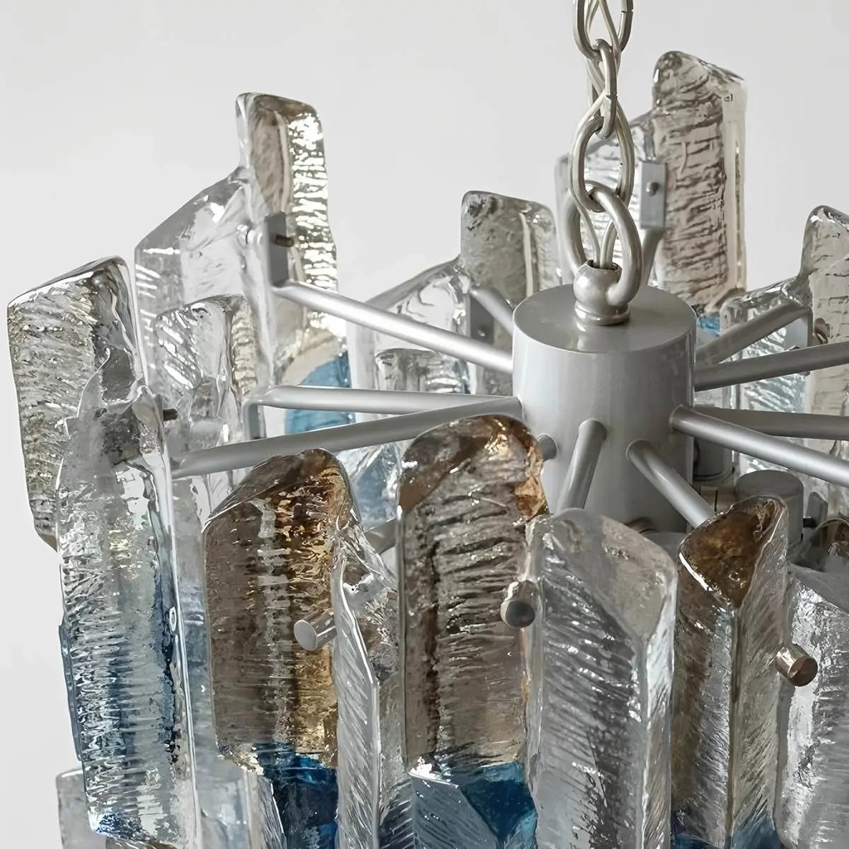 Antizer French Retro Ice Edged Glass Pendant Light