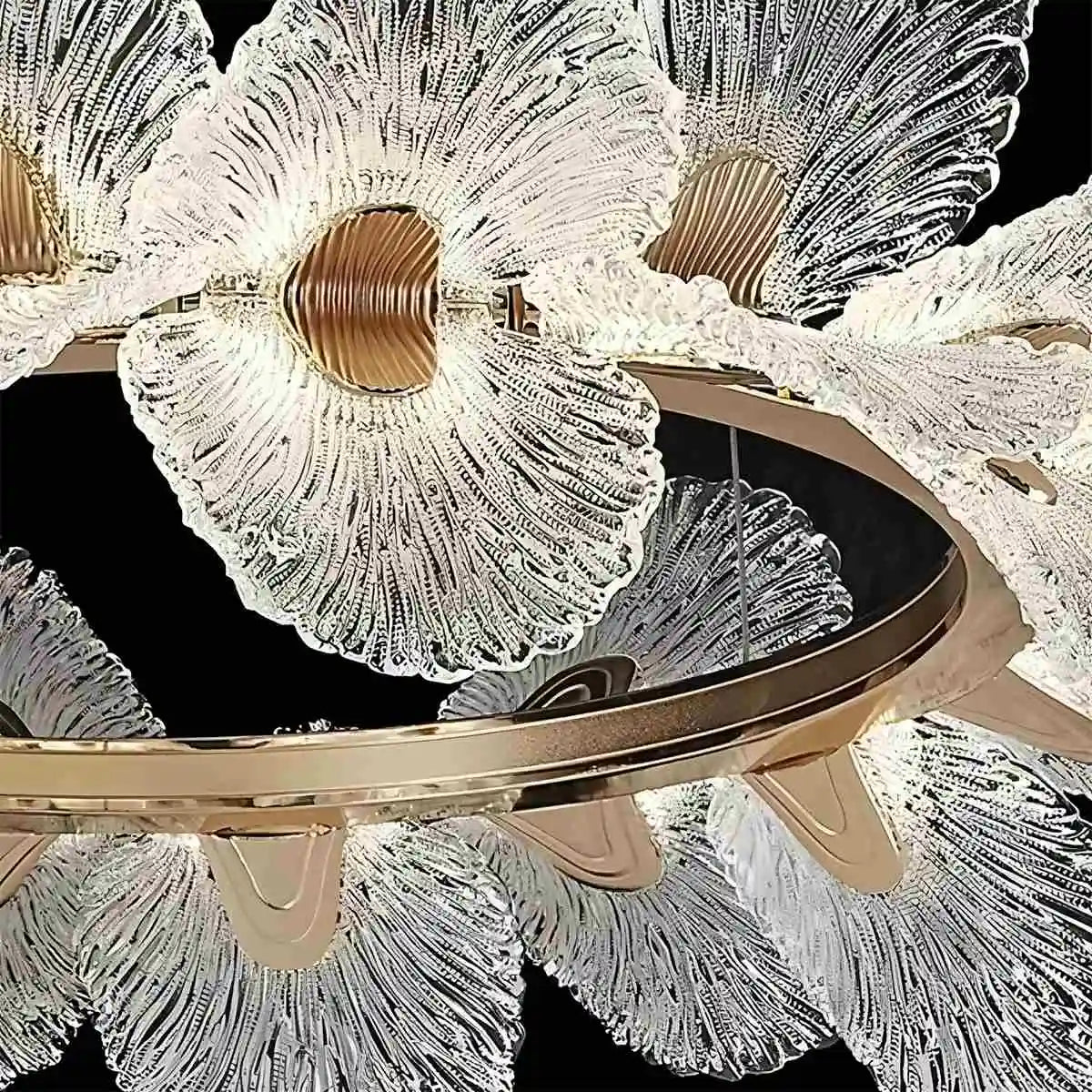 Antizer French Style Light Luxury Flower Chandelier