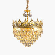 Antizer French Retro Crystal Chandelier for Dining Room