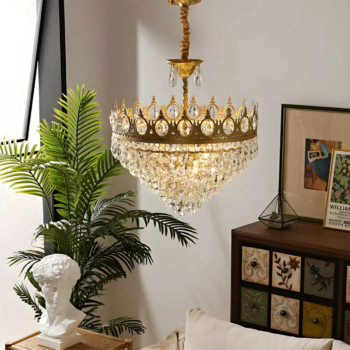 Antizer French Retro Crystal Chandelier