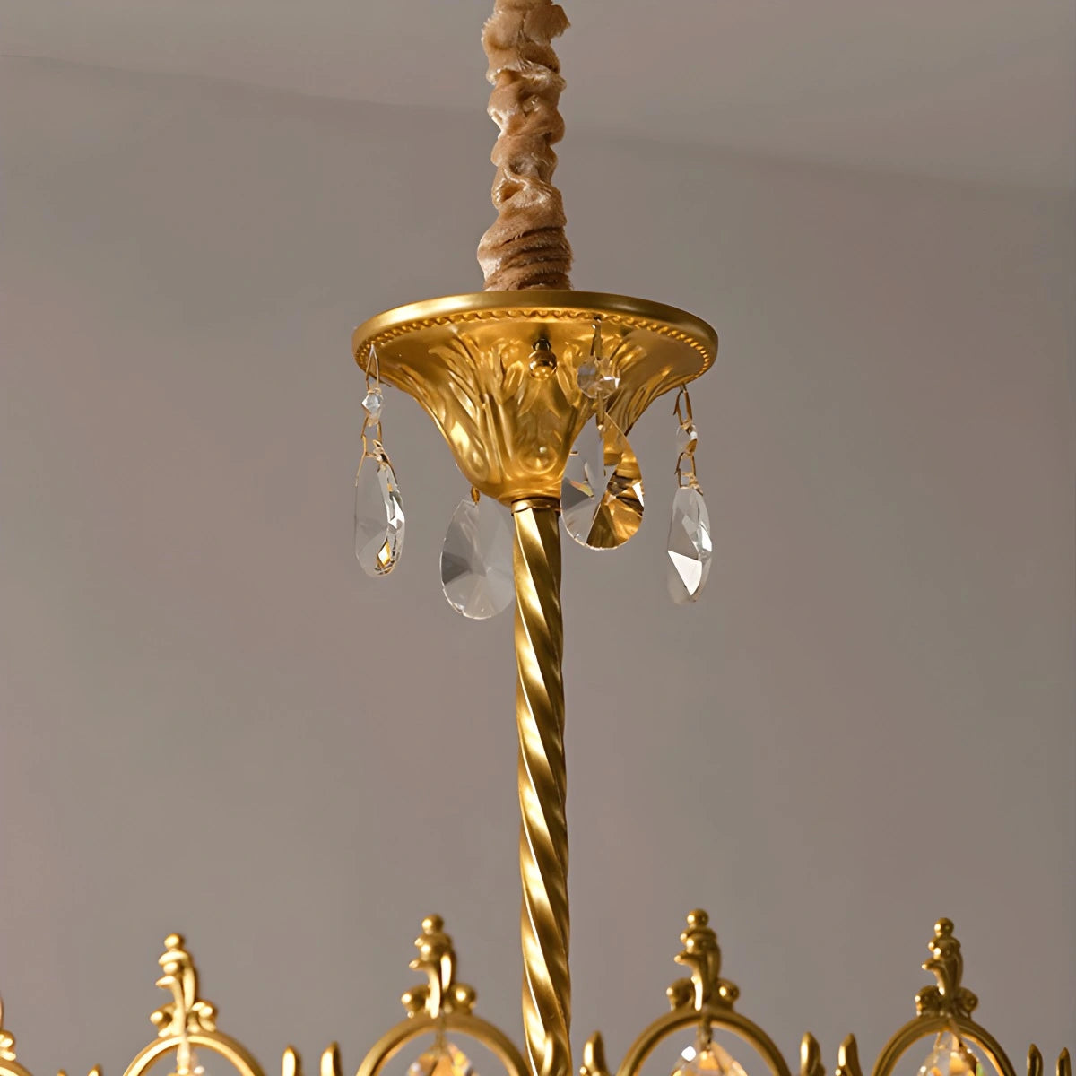 Antizer French Retro Crystal Chandelier for Dining Room