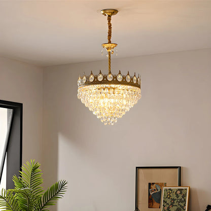 Antizer French Retro Crystal Chandelier