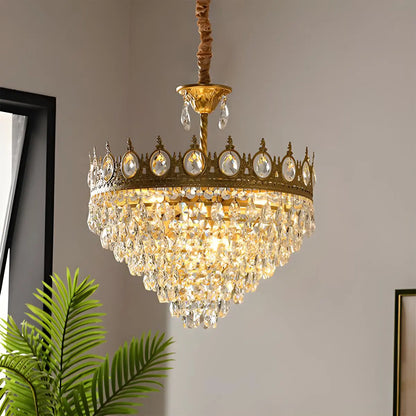 Antizer French Retro Crystal Chandelier