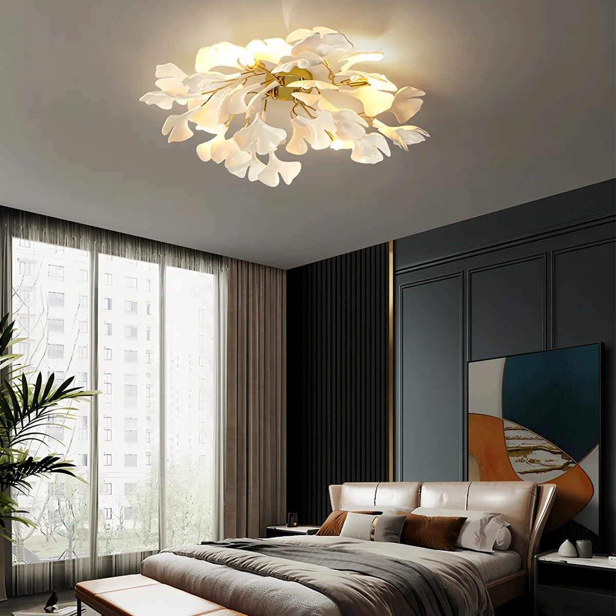 Antizer Ginkgo Ceiling Lamp for Bedroom