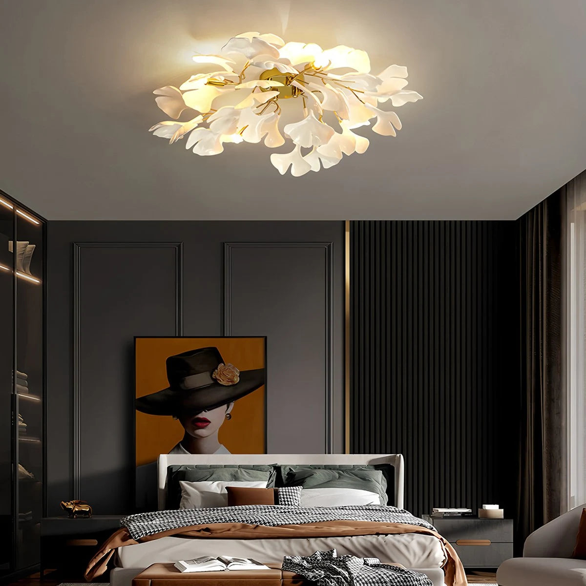 Antizer Ginkgo Ceiling Lamp for Bedroom