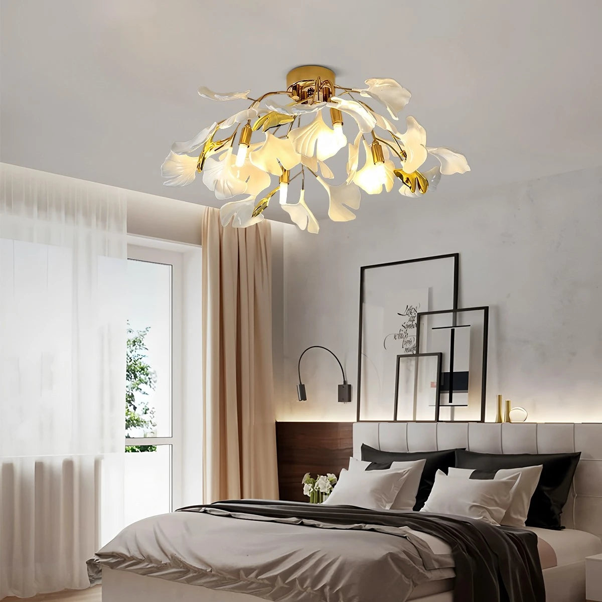 Antizer Ginkgo Ceiling Lamp for Bedroom