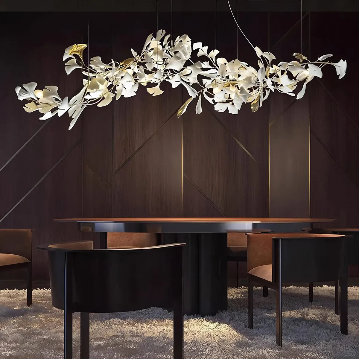 Antizer Ginkgo Chandelier D for Dining Room