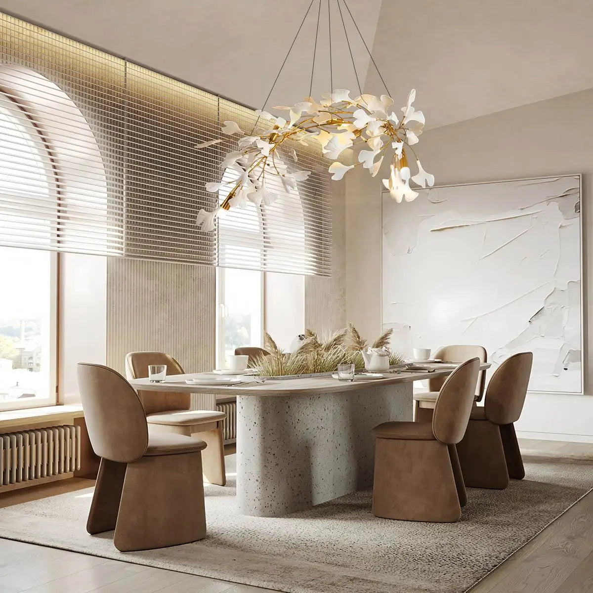 Antizer Ginkgo Chandelier D for Dining Room