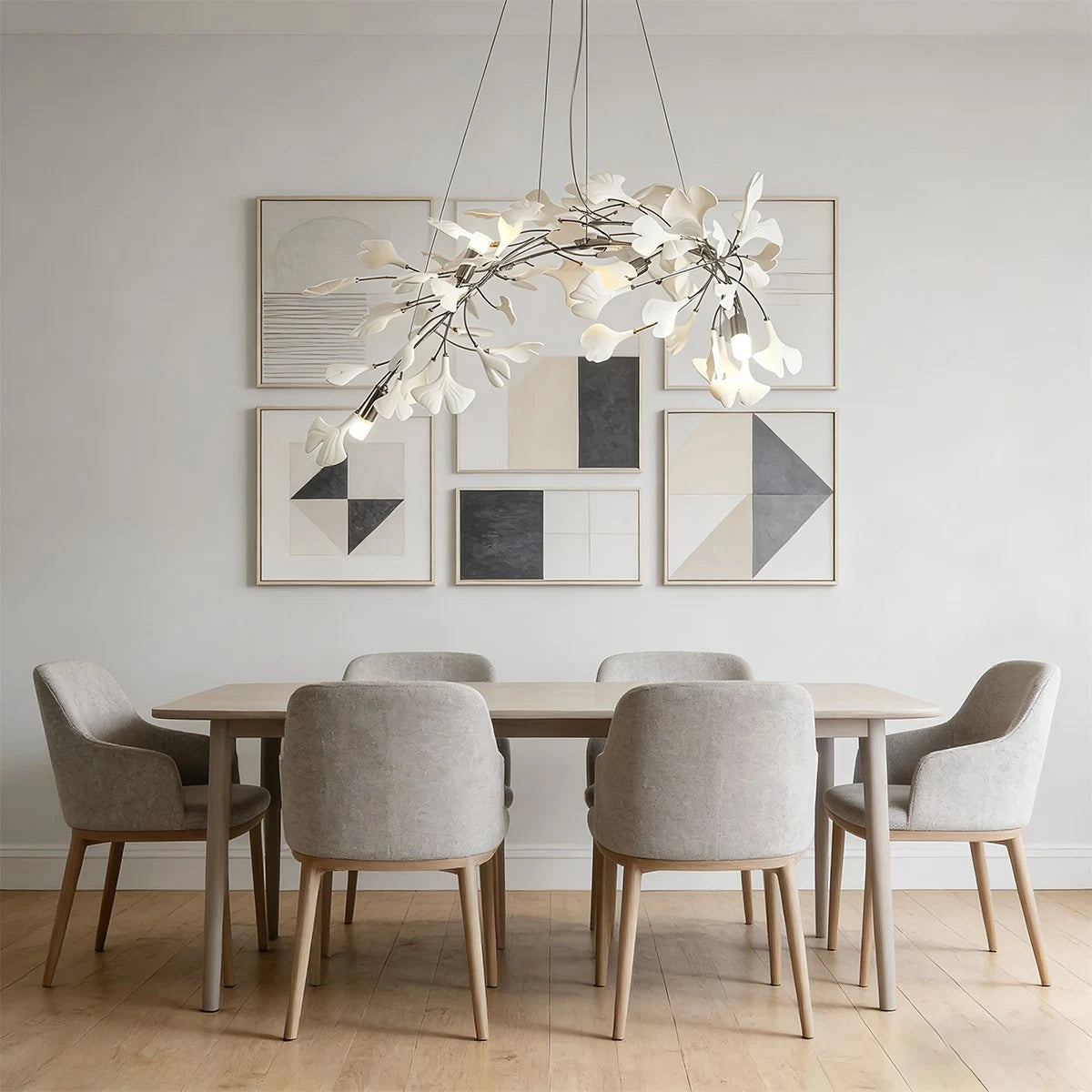 Antizer Ginkgo Chandelier D for Dining Room