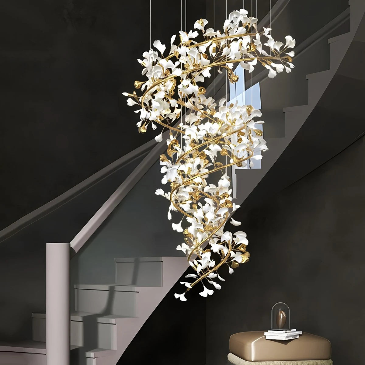 Antizer Ginkgo Chandelier Q for High Ceiling