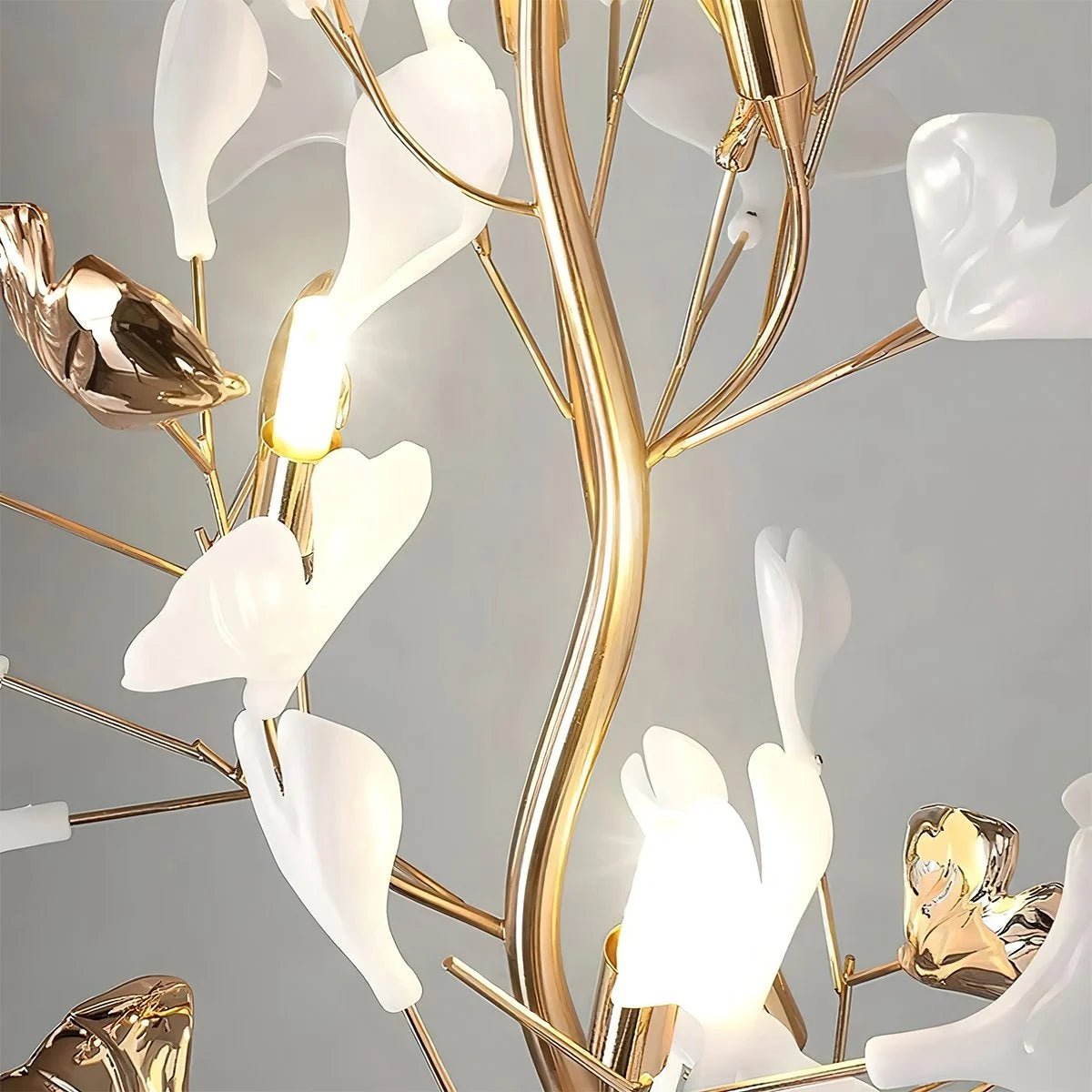 Antizer Ginkgo Leaf Floor Lamp for Living Room