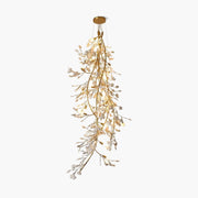 Antizer Ginkgo Long Branch Chandelier for High Ceiling