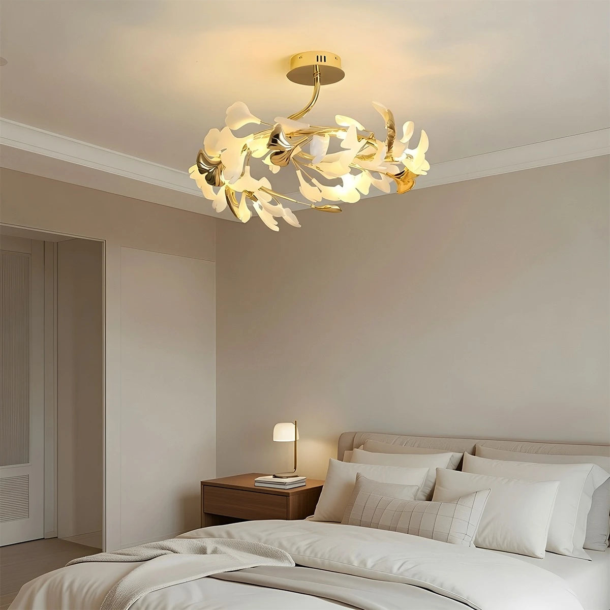 Antizer Ginkgo Rotating Ceiling Lamp for Bedroom