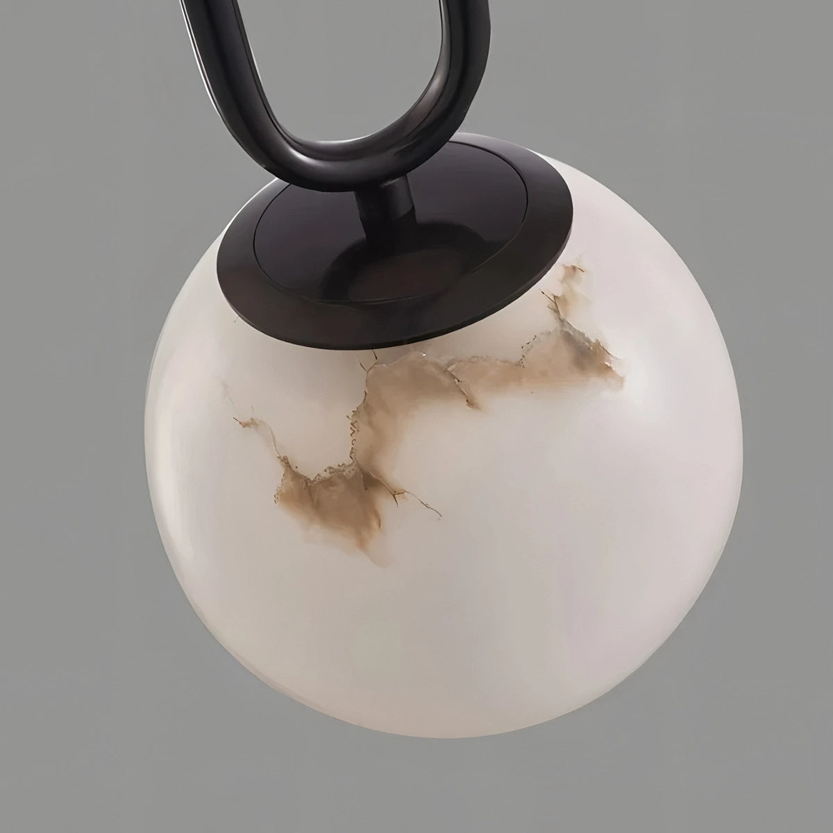 Antizer Gong Marble Globe Pendant Light for Bedroom