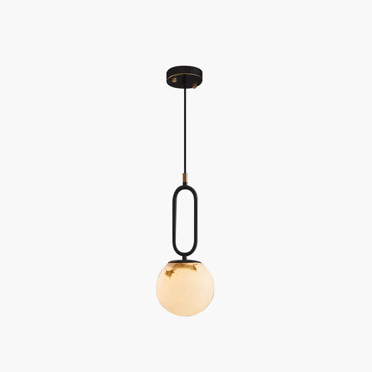 Antizer Gong Marble Globe Pendant Light for Bedroom