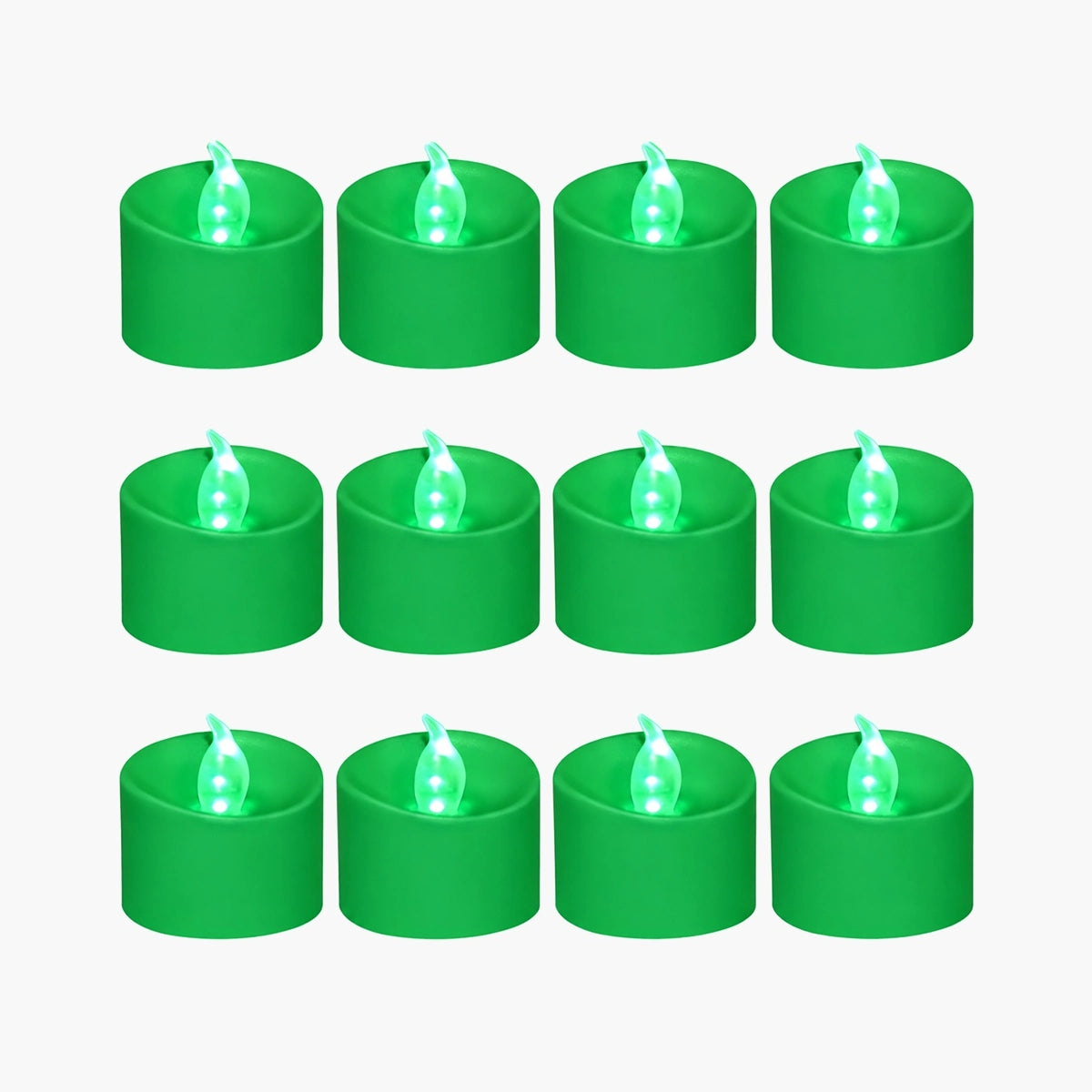 Antizer Green LED Flameless Candle Tealights 100 Pack × 18