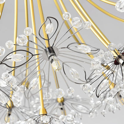 Antizer Gypsophila Bouquet Crystal Flower Chandelier