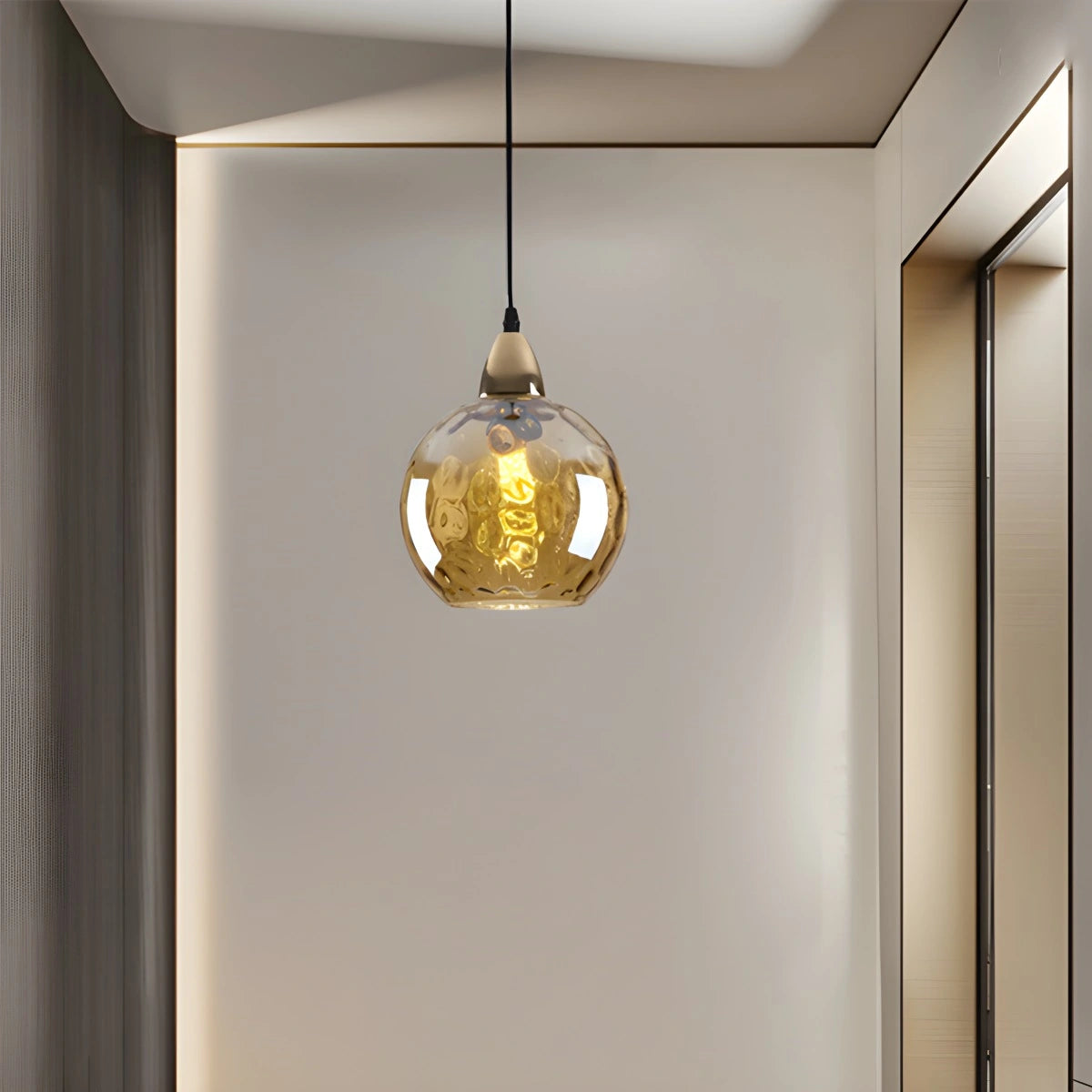 Antizer Colorful Glass Ball Pendant Light for Living Room