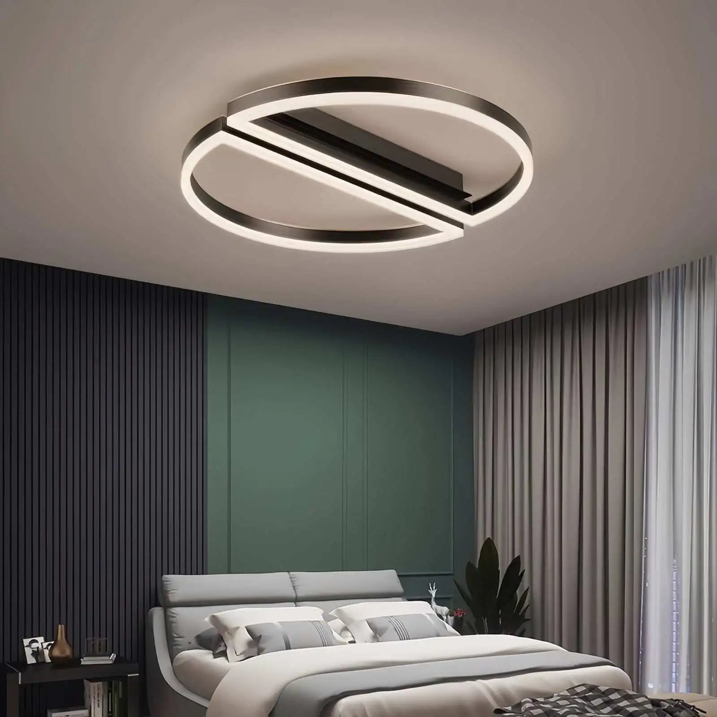 Antizer Half Round Ceiling Light for Bedroom