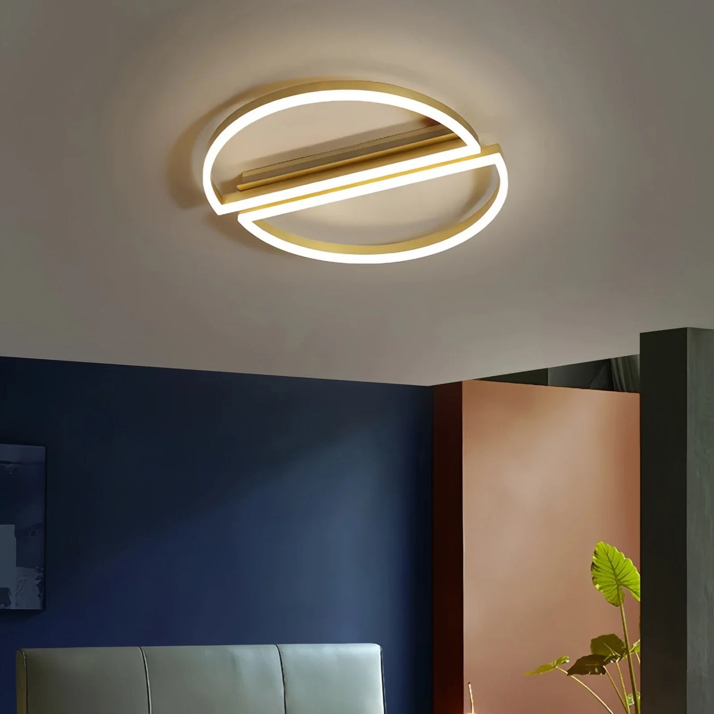 Antizer Half Round Ceiling Light for Bedroom