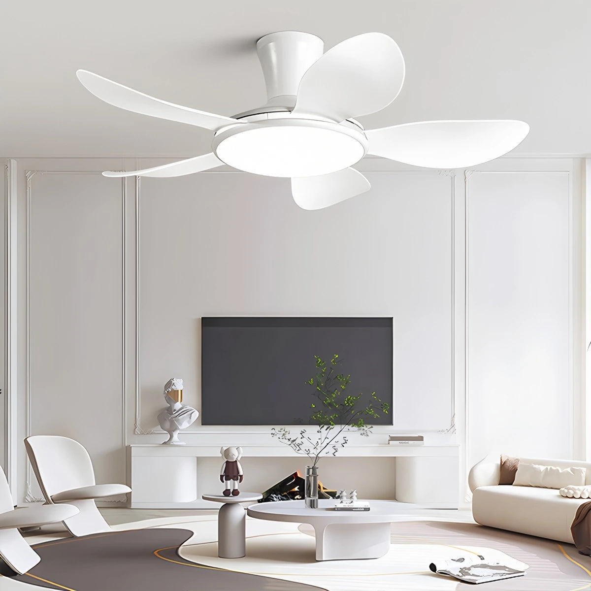 Antizer Silent Remote Control LED Ceiling Fan Light
