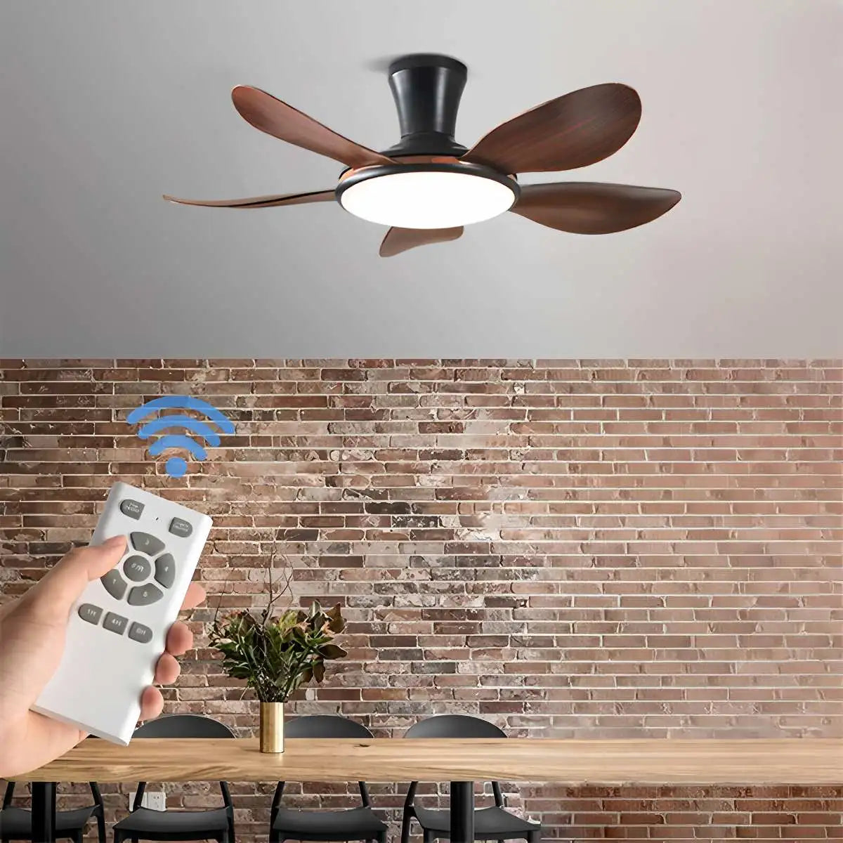 Antizer Silent Remote Control LED Ceiling Fan Light