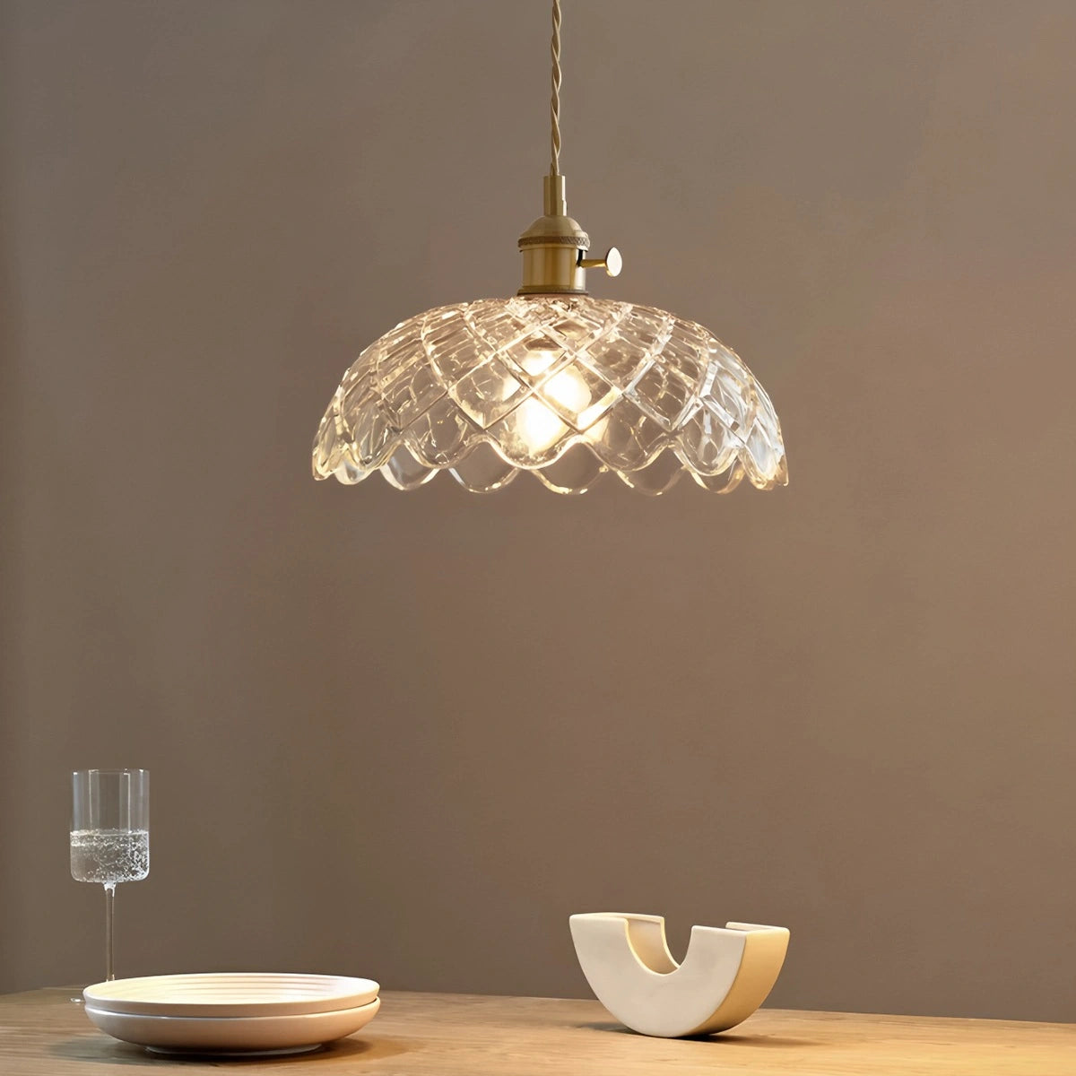 Antizer Isabel Glass Pendant Light for Kitchen Island