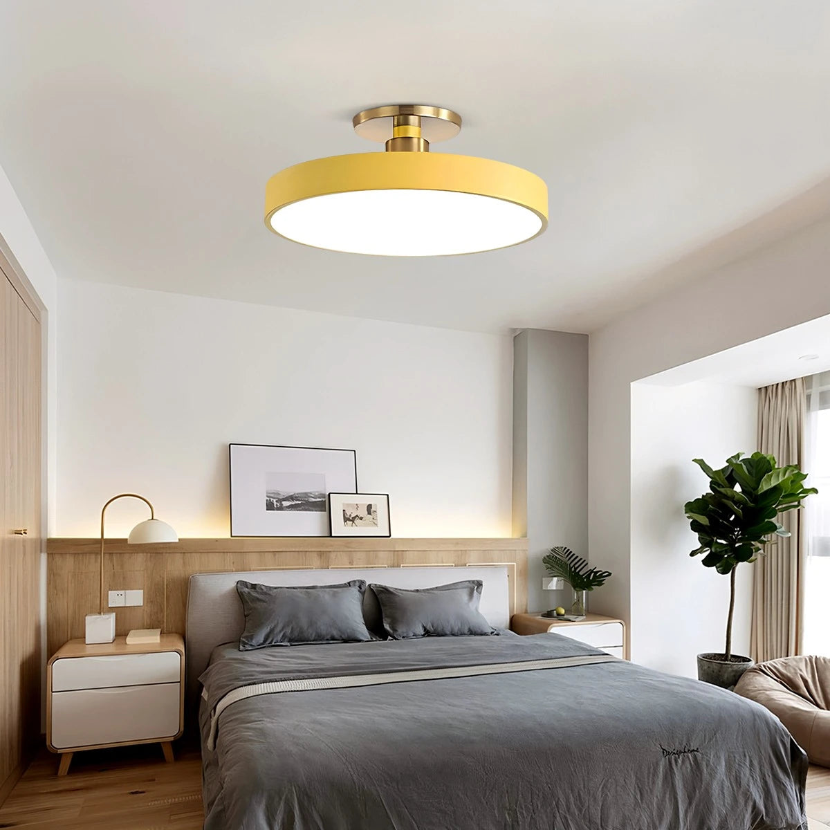 Antizer Isla Flush Mount Ceiling Lamp for Bedroom