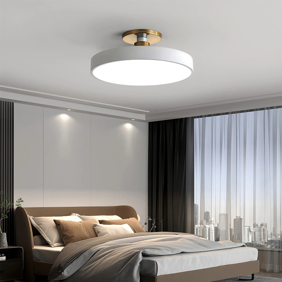 Antizer Isla Flush Mount Ceiling Lamp for Bedroom