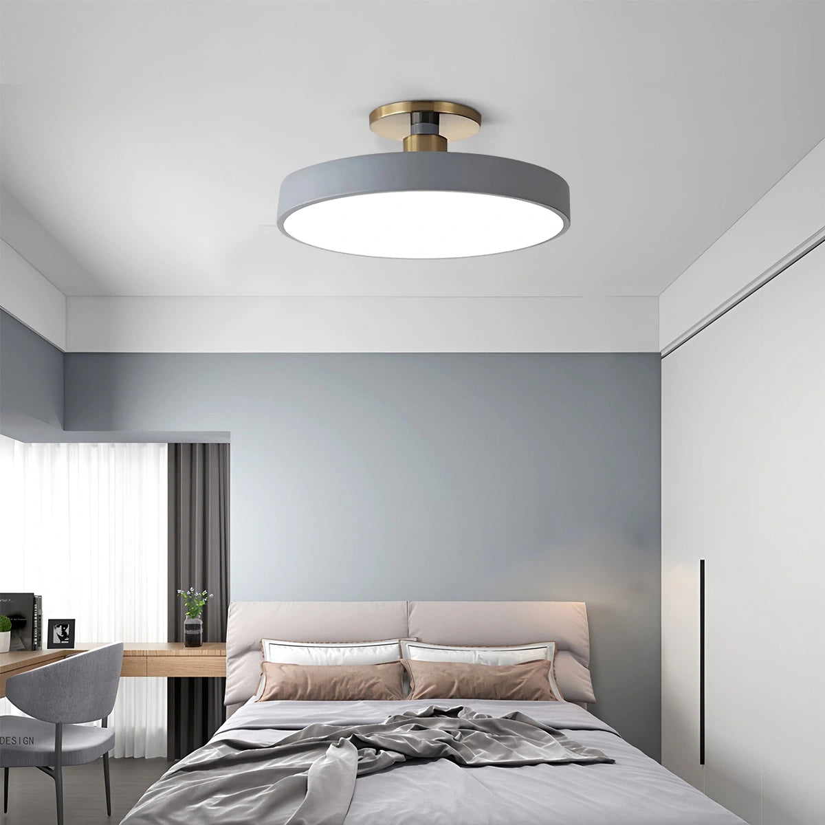 Antizer Isla Flush Mount Ceiling Lamp for Bedroom