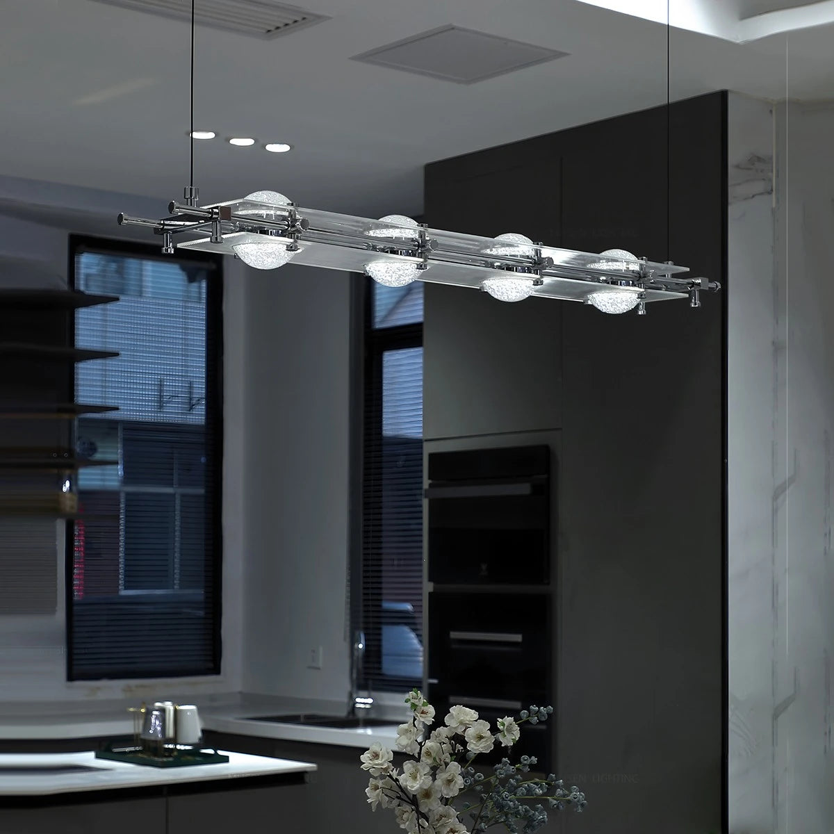 Antizer Italian Light Luxury Long Planetary Pendant Light