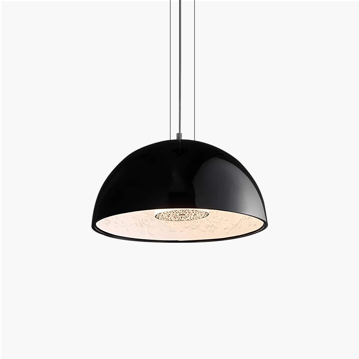 Antizer Italian Semi-Circular Gypsum Relief Pendant Light