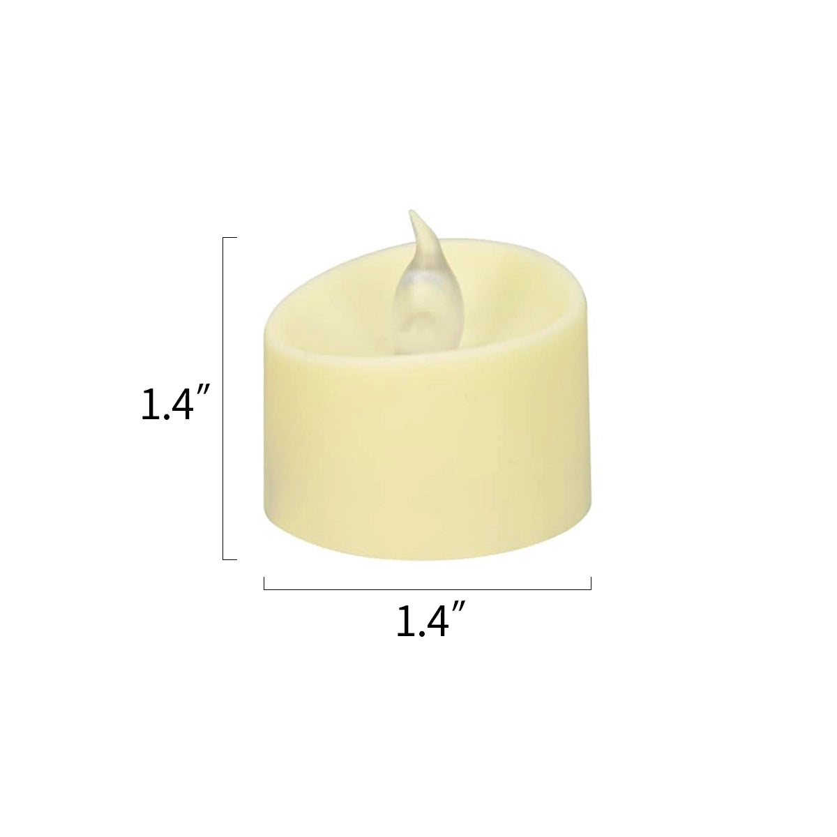 Antizer Ivory  LED Flameless Candle Tealights 100 Pack × 18