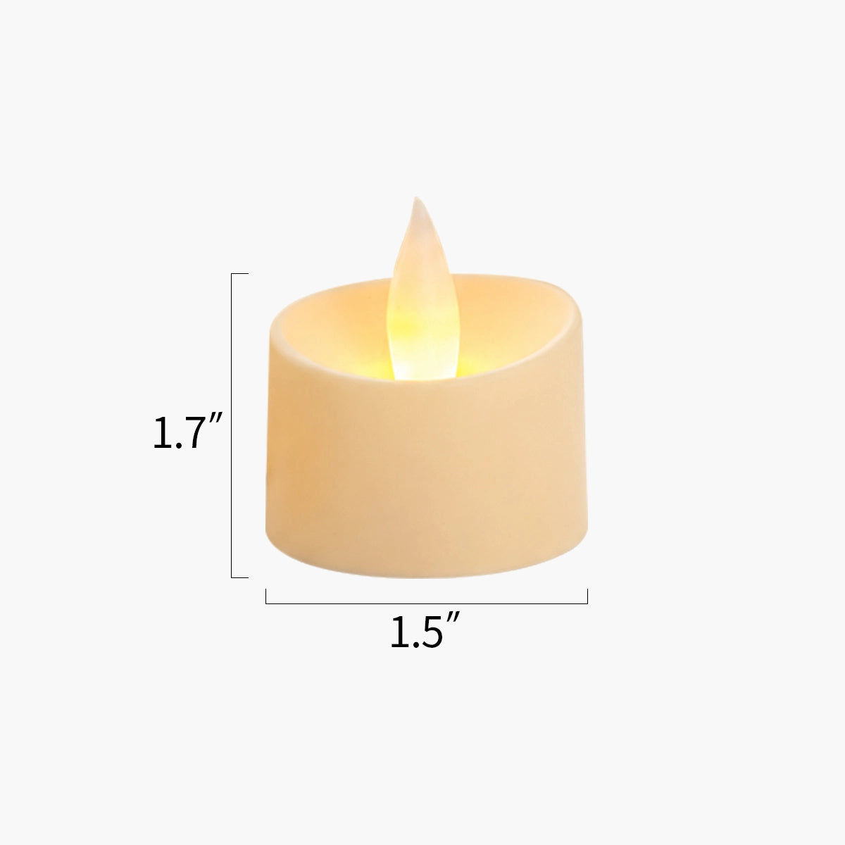 Antizer Ivory Realistic Flameless LED Tea Lights 100 Pack × 18