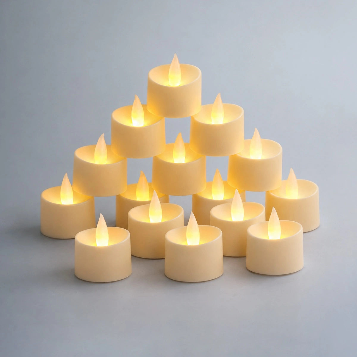 Antizer Ivory Realistic Flameless LED Tea Lights 100 Pack × 18