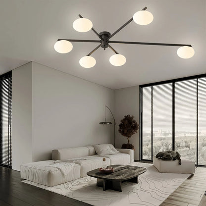 Antizer Modern Multi-Arm Semi Flush Mount Ceiling Light