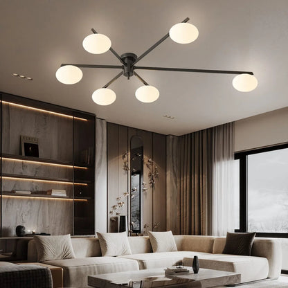 Antizer Modern Multi-Arm Semi Flush Mount Ceiling Light