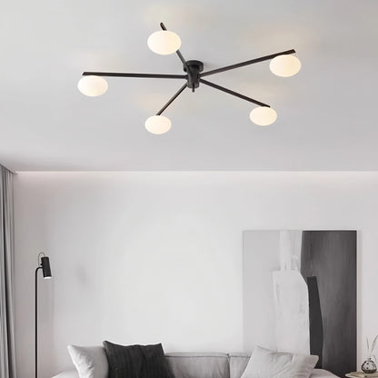 Antizer Modern Multi-Arm Semi Flush Mount Ceiling Light