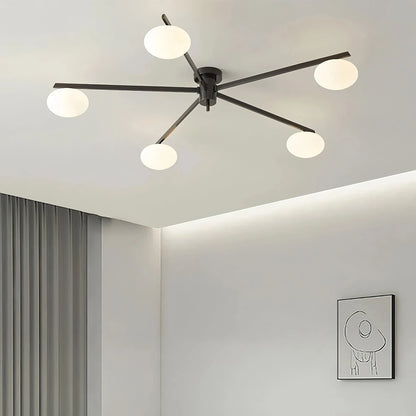 Antizer Modern Multi-Arm Semi Flush Mount Ceiling Light