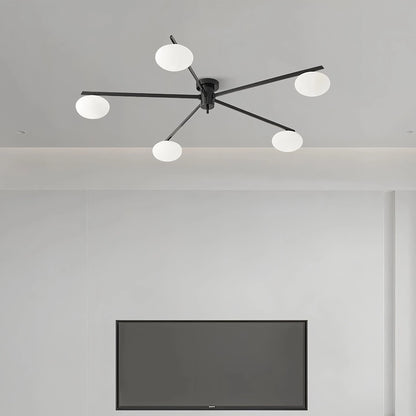 Antizer Modern Multi-Arm Semi Flush Mount Ceiling Light